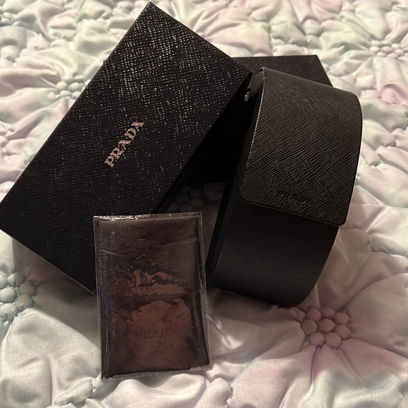 Prada sunglasses/eyeglasses hard case and a box main image 9